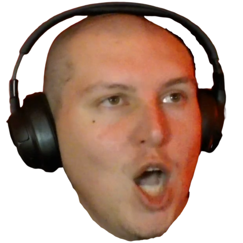 KroVisual mid-rage on stream, wearing headphones